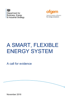 A Smart, Flexible Energy System - a call for evidence