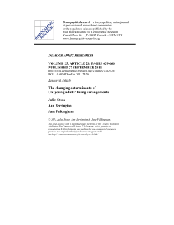 The changing determinants of UK young adults` living arrangements