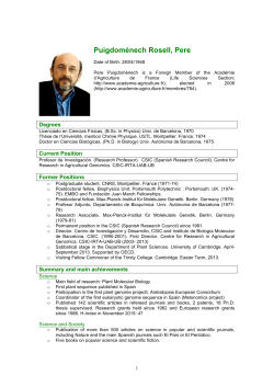 AAF CV Pere Puigdom&egrave;nech - Acad&eacute;mie d`Agriculture de France