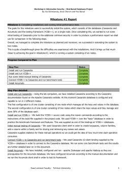 Milestone #1 Report - Cs Team Site | courses.cs.tau.ac.il