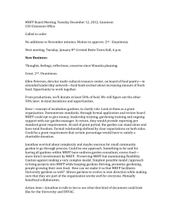 MRFP Board Meeting 12.12 Minutes