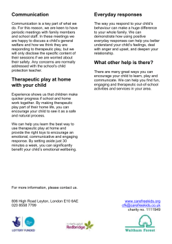 Parents and Carers leaflet
