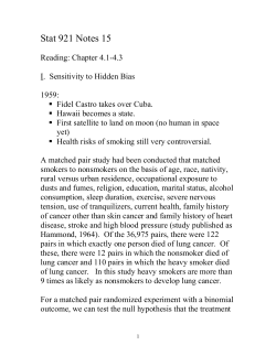Notes 15 - Wharton Statistics Department