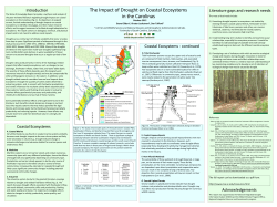 The Impact of Drought on Coastal Ecosystems in the Carolinas