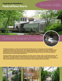 Wastewater Treatment at Powdermill The Marsh Machine