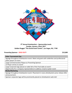 Diamond Sponsor &ndash; No Limit to # of sponsors at this