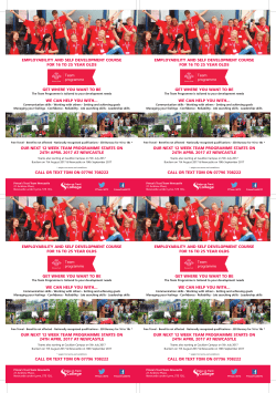 employability and self development course for 16 to 25 year olds get