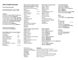 Course Record Sheet with pre-req 17