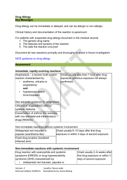 Drug Reactions