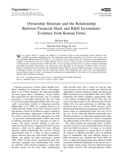Ownership Structure and the Relationship Between Financial Slack