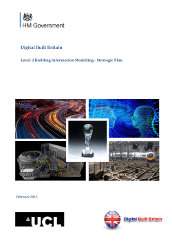 Digital Built Britain Level 3 Building Information Modelling Strategic