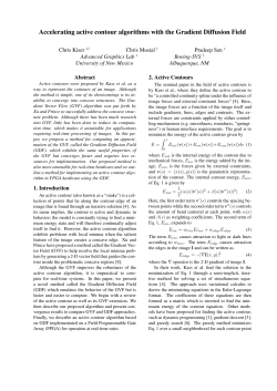 Accelerating active contour algorithms with the Gradient Diffusion Field