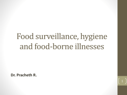 Food surveillance, hygiene and food-borne illnesses