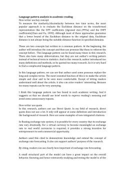 Language pattern analysis in academic reading