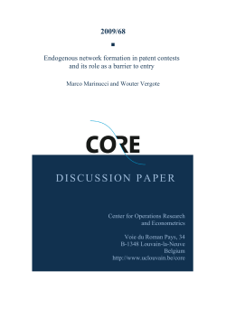 Endogenous network formation in patent contests and its role as a
