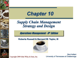 Supply Chain Management