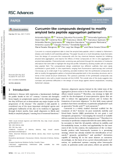 Curcumin-like compounds designed to modify
