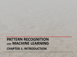 pattern recognition and machine learning