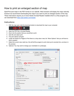 How to print an enlarged section of map