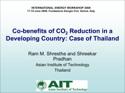 Co-Benefits of CO2 Reduction in a Developing Country