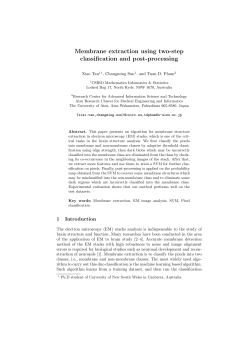 Membrane extraction using two-step classification and post