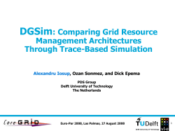 On Grid Performance Evaluation using Synthetic Workloads