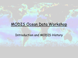 Introduction and MODIS History - Oregon State University Remote