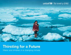 Thirsting for a Future: Water and children in a changing