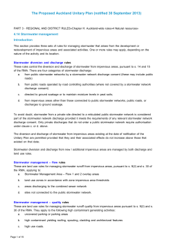 Stormwater management