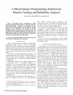 A Mixed Integer Programming Solution for Market Clearing and