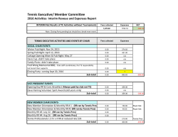 Tennis Executive/ Member Committee