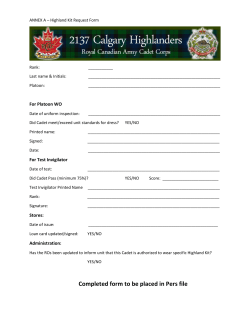 Completed form to be placed in Pers file