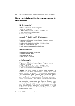 Digital control of multiple discrete passive plants over networks N