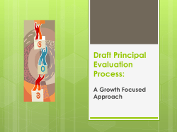 Draft Principal Evaluation Process: