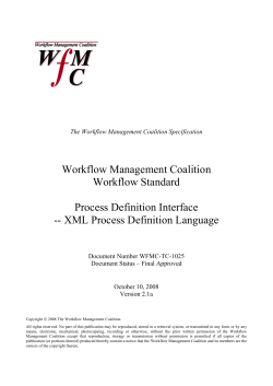 XPDL 2.1 Complete Specification