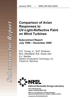Comparison of Avian Responses to UV-Light