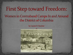 First Step Toward Freedom Women in Contraband Camps In and