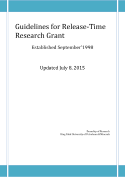 Guidelines for Book Writing Research Grant