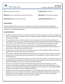 job profile - BC Public Service