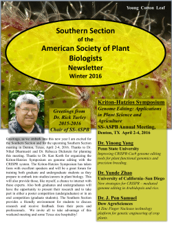 Southern Section American Society of Plant Biologists - SS-ASPB