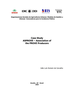 Case Study ASPROVE &ndash; Association of the PROVE Producers