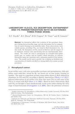 Laboratory H2O:CO2 ice desorption: entrapment and its