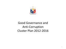 GGAC cluster Plan (DBM) - Philippines Development Forum