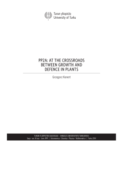 pp2a: at the crossroads between growth and defence in plants