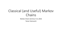 Classical (and Useful) Markov Chains