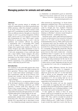 Managing pasture for animals and soil carbon