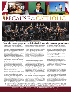DeMatha music program rivals basketball team in national prominence