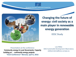 Changing the future of energy: civil society as a main player in