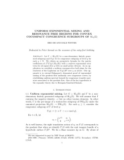 uniform exponential mixing and resonance free regions for convex