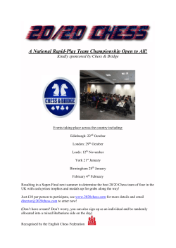 Flyer - The English Chess Federation